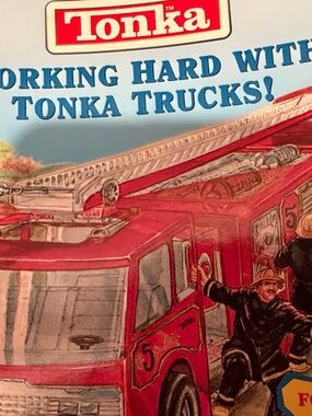 Tonka Red Fire Engine Illustrated Children's Book